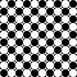 Black/White - Medium Dots